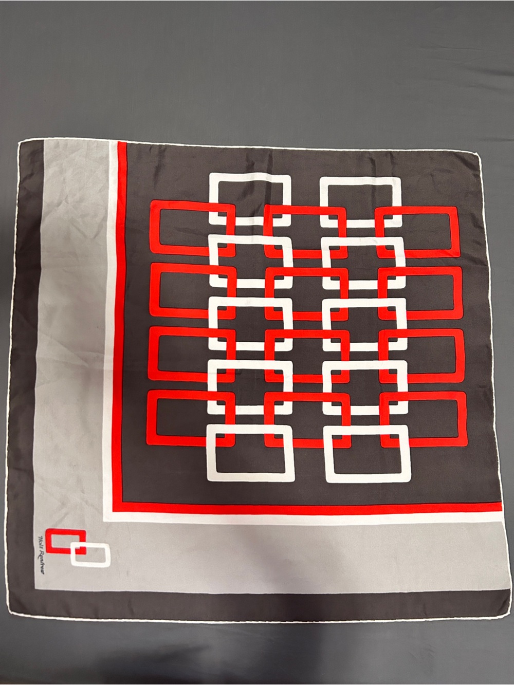 Vintage Holt Renfrew Colorful Geometric Scarf